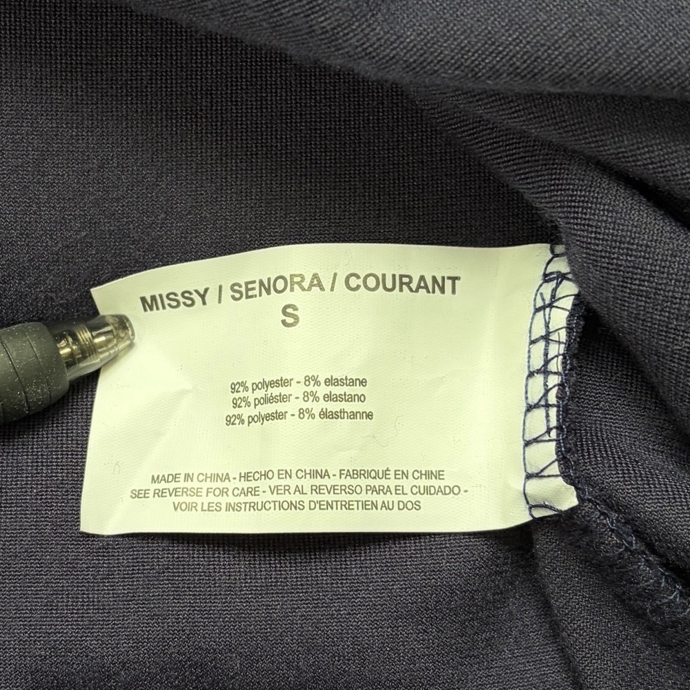Women's Navy Blue Velvet Velour Hoodie Sz S Full Zip Sweatshirt Track Jacket - Picture 16 of 16